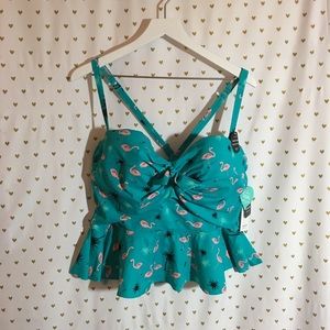 Torrid Vixen Flamingo Midkini Size 3 NWT